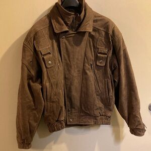 Midway leather bomber jacket. Men’s size Medium